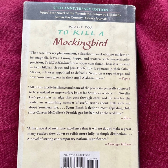 To Kill a Mockingbird by Harper Lee 50th Anniversary Edition - Picture 3 of 3